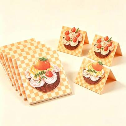 20pcs Wanshi Ruyi Bread Toast Shaped Sticky Notes, Highly Attractive Aesthetic Student Stationery, Adhesive Creative Memo Pads, Reusable