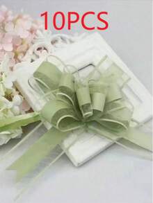 30/10/5pcs Organza Bows/Snowflake Ribbons, Colorful Handmade Bows, Suitable For Gift Wrapping, Party, Wedding, Birthday, Easter, Valentine's Day, Back To School, Holiday Decoration, Gift Basket, Floral Arrangement And Festival Celebration - Multiple Styles - View 13