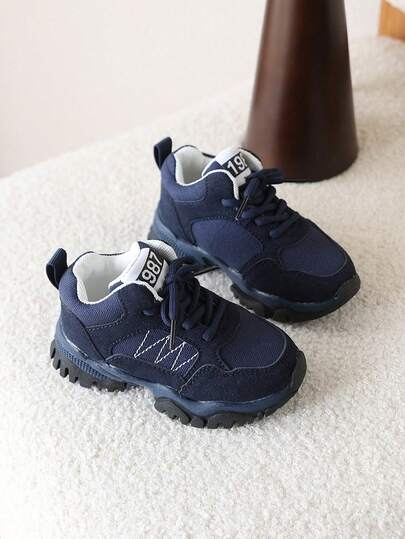 1 Pair New Spring Soft Sole Kids' Sports Shoes, Lightweight Non-Slip Running Shoes For Boys And Girls