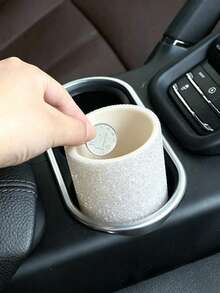 1pc Car Coin Storage Box, Multifunctional Car Mini Trash Can With Lid, Desktop Storage, Ashtray, Storage Box, Car Cup Holder. Suitable For In-Car Waste. Car Trash Can, Suitable For Storing Small Items In The Car. - Color - View 5