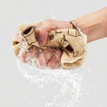 1pc Thickened Absorbent Lint-Free Microfiber Kitchen Towel Roll For Cleaning - Multicolor - View 4