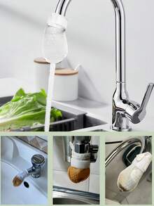 Faucet Filter Bag, Kitchen, Bathroom, Toilet, Thickened Material, Universal Faucet Filter Bag, Can Filter Sediment, Rust, Limescale, Tap Water Impurities, Well Water, Spring Water, Faucet Filter Bag Can Filter Rust And Impurities, Rotating Splash-Proof Filter Bag For Home, Faucet Filter Bag, Water Filter, Splash-Proof, Water Purification Bag, Filter, Cleaning Tool - Multi-color - View 4