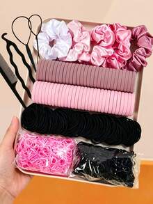 1159pcs Basic Fashion Hair Accessories Set, Includes Various Hair Ties And Hair Styling Tools - Suitable For Girls And Women, Perfect For Daily Matching - Multicolor - View 13