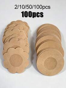 Disposable Multi-Shape Nipple Covers, Breathable Soft Non-Woven Fabric Invisible Patches, Suitable For Swimwear, Sports, Daily Dresses And Travel - Multicolor - View 1