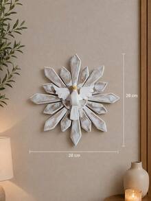 Divino Espirito Santo Pintado A Mão 29 Cm Em Madeira - 1PC - Visão 3
