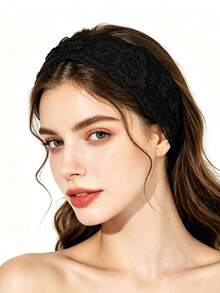 4PCS/1pc European And American Elastic Lace Headband Hairband Cross-Border Hollow Elastic Lace Hairband Hair Accessories - Mixed 4pcs - View 6