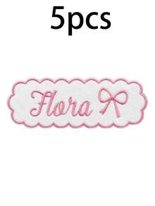 Custom Lace Embroidery Name Hook And Loop, Cute Personalized Badge For Jackets, Bags And Hats, Customized Text & Icon Name Label, Customizable Fashion Accessory Gift For Friends, Birthday, Halloween, Thanksgiving And Christmas - Style B - View 13