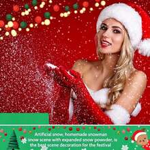 Bag Of Instant Snow, Artificial Snow That Expands With Water, Random Style Fake Snow Flower For Christmas - Multicolor - View 7