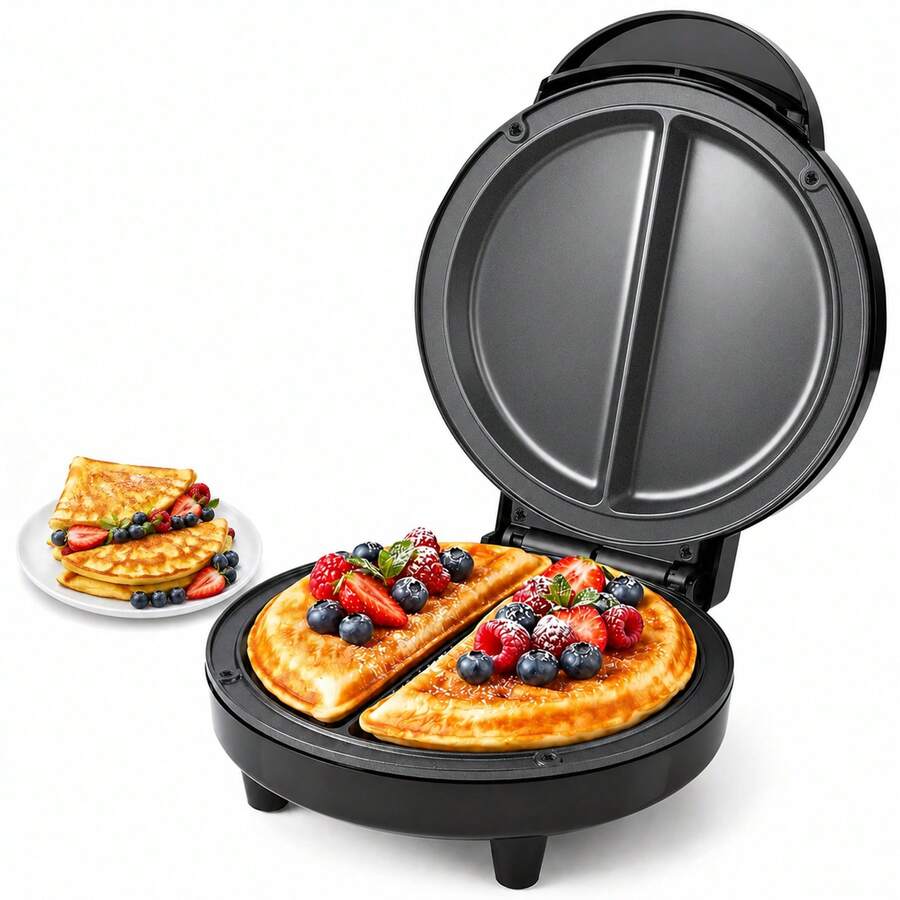 YASHE Electric Omelet Maker, 1000W Nonstick Dual Omelette Maker, 2-Egg Breakfast Maker With Indicator Lights, Quick No-Flip Egg Cooker For Home Kitchen - US A Type Plug(110-127V) - View 1