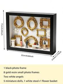 1 Set DIY Mini Museum Shadow Box Kit, Unique Way To Preserve Precious Memories With Customizable Photo Display And Miniature Figurine Frame Set, Personalized Unique Keepsake Or Decor, Suitable For Halloween/Christmas Gifts Or Home Decoration - 7 Inches Square - View 15