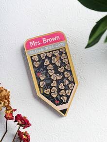 1pc Custom Fridge Magnet Personalized Text Magnet Wooden Name Magnet Back To School Locker Name Label Personalized Refrigerator Magnet For Kitchen Office Reminder Display Keepsake Gift For Teachers Friends Birthday Housewarming Graduation - Style3 - View 7