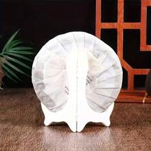 1pc Foldable White Plastic Plate Stand, Integrated Base For Stable Support, Fits Ceramic Plates, Decorative Plates, Pu-Erh Tea Cakes, Craft Photo Frames, Tea Bowls, Storage And Display Dual Use, Lightweight And Easy To Store, Universal Desktop Display Decoration Stand - Multicolor - View 7