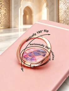 Dudukan Cincin Ponsel Resin Epoksi Motif Marmer, Penyangga Cincin Jari yang Dapat Diputar 360°, Braket Pegangan Ponsel Anti Jatuh Perekat Mandiri, Penopang Ponsel Meja Multifungsi, Aksesori Ponsel Portabel, Desain Pola Geometris Modis, Universal untuk Smartphone, Hadiah Ideal untuk Penggunaan Sehari-hari - MultiWarna - View 4