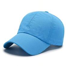 Solid Color Thin Quick-Dry Baseball Cap, Unisex Casual Lightweight Duck Bill Hat For Shopping, Spring/Summer Outdoor Essential - Unisex - View 18