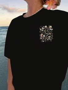 Women T-Shirts - 黑色 - 查看 2
