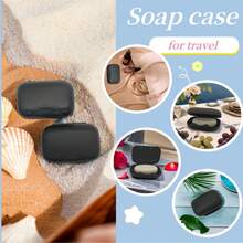 1pc Portable Travel Soap Box, Waterproof Sealed Leak-Proof Soap Case With Lid And Lock, Personalized Plastic Soap Storage Box, Suitable For Home, Outdoor, Hiking, Camping And Travel - Soap Dish - View 2