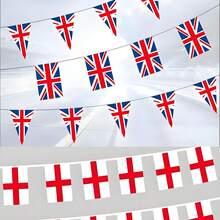 1組英國國旗、英格蘭國旗、聯合王國國旗、紅十字旗、2026世界盃旗幟、迷你旗幟、派對用品、教室花園節日裝飾、英格蘭紅十字旗、英國旗 - A - 查看 1