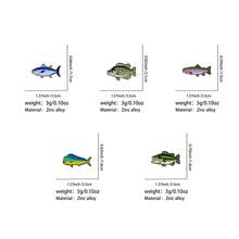 Vintage Game Fish Lapel Enamel Pins And Brooches Badge Pins For Backpacks Bags Backpack Cool Decoration Friend For Gifts - Multicolor - View 3