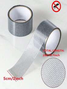 1 Roll Self-Adhesive Window Screen Repair Tape, Insect-Proof Screen Hole Repair Patch, Suitable For Dorm Door/Curtain Mesh/Grid Repair, Strong Adhesive Window Screen Repair Tape, Can Repair Tears And Insect Mesh (Due To Different - A - View 6
