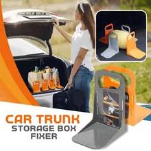 Car Back Auto Trunk Fixed Rack Holder Stand Shake-Proof Organizer Fence Storage Holder Adjustable Distance Storage Box Fixer - A - View 6