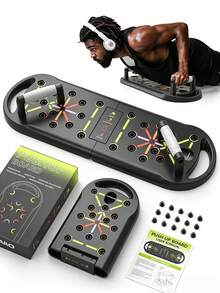 Portable Foldable Push-Up Board/Fitness Equipment/Training Board, Fat Burning Strength Training Device, Suitable For Fitness Enthusiasts, Upper Body Strength Training, Applicable For Gym And Home Use - Multicolor - View 10