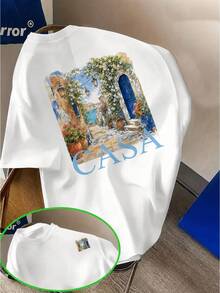 Camiseta de hombre CASA, camiseta blanca, conjuntos de verano para mujer, ropa urbana estilo  drip, camisetas de algodón, ropa 92i, estilo  drip, regalo para hombre - Blanco - Ver 1