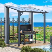 YODOLLA Black Steel Pergola For Terrace & Garden. Hot-Dip Galvanized, Wind-Resistant Up To 127 Km/H – Simply Robust. - 2.4 X 1.5 M - View 4