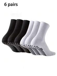 1/2/3/4/5/6/8/10 Pairs Men's Non-Slip Rubber Sole Football Socks, Sports Socks - Multicolor - View 6