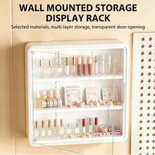 Wall Mount & Desktop Dual Use Dustproof Mini Doll Display Storage Box, Multilayer Transparent Collectibles Display Shelf, Household Organizer For Blind Box Figures, Perfume Bottles And Daily Cosmetics - Multicolor - View 2