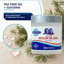 Loc Gel Wax & Retwist Gel 500ml，強力定型不脫屑鎖定凝膠，適用於新手 Locs、髒辮、扭繩髮與編髮，含茶樹油，控制毛躁髮型造型 - [LARGE SIZE]500ml - 查看 4