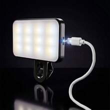 No 015062149-0001 1 buah Lampu Ring Selfie 3 Warna yang Dapat Diatur, Cocok untuk Ponsel, Kamera, Konferensi Video, Siaran Langsung, Laptop, Rias Wajah dan Selfie, Dengan Klip, Lampu LED Mini Portabel, Dapat Diisi Ulang USB, Lampu Pengisi Ponsel, Lampu Saku Mini Portabel, Timer Selfie Genggam, Lampu Pengisi Fotografi RGB, Lampu Pemotretan Kecantikan, Lampu Influencer, Lampu Siaran Langsung - Isi Cahaya - View 11