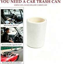 1pc Car Coin Storage Box, Multifunctional Car Mini Trash Can With Lid, Desktop Storage, Ashtray, Storage Box, Car Cup Holder. Suitable For In-Car Waste. Car Trash Can, Suitable For Storing Small Items In The Car. - Color - View 6