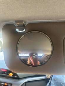 1/2Pcs Car Sun Visor Wide Angle Makeup Mirror, Removable Sticky Car Interior Decor Mirror, Large View For Selfies, Girls Car Must-Have Gift For Girlfriend Family Friends. - Various - View 6