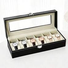 12/10/6/3 Slot Men's Watch Box Black Luxury Watch Storage Box With Drawer Leather Watch Box Watch Storage Box Watch Display Box Watch Box Multi-Slot Watch Jewelry Box Jewelry Bracelet Box Birthday Gift For Friends National Day Gift Halloween Gift Christmas Gift - Multicolor - View 13