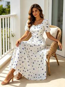 Women Long Dresses - White - View 1