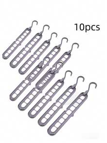 9-Hole Rotating Clothes Hanger, Suitable For Wardrobe, Clothing Storage, Stackable, Foldable, Multi-Functional, Suitable For Home And Dorm Decoration, Holiday Decoration, Room Decoration, Home Decor, Bedroom Decor, Can Hang Dresses, Pants, Shoes, Jeans, Boots, Skirts, Etc., Spring Minimalist Style, Summer Tops - Multicolor - View 17