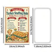 20pcs Vintage Baking Theme Recipe Postcards, Classic Food Recipe Wall Collage Set, Home Kitchen Decor Mini Posters, Retro American Baking Decorative Cards With Ingredients And Instructions - A - View 3