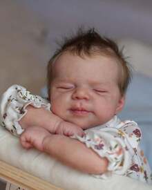 Eyes Closed 18 Inch Reborn Baby Dolls For Girls Realistic Full Body Vinyl Silicone Girl Dolls Birthday And Xmas Present Toys For Kids - Multicolor - View 4