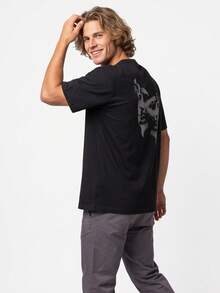 Men T-Shirts - 黑色 - 查看 5