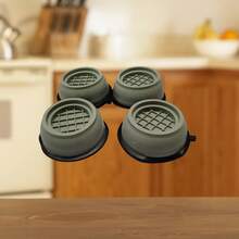 Washing Machine Feet Pads, Universal For Top Load And Front Load Automatic Washers, Shock Absorbing Anti-Slip Furniture Risers, Heightening Quiet Stable Pads - Furniture Leg Pads - View 5