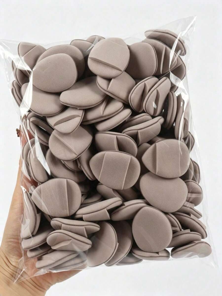 Finger Puff Cushion 10-30-50-100 Pcs, With Air Cushion Puff, Latex-Free, Suitable For Liquid Foundation, Loose Powder, Concealer, Etc. Suitable For All Skin Types. - Multicolor - View 1