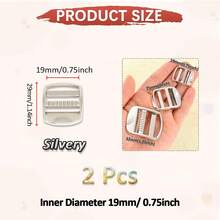 SinHo Zinc Alloy Ladder Lock Buckles Non-Slip Webbing Strap Adjusters Rustproof Metal Slide Premium Buckles For Backpack Gear Repair - Multicolor - View 14