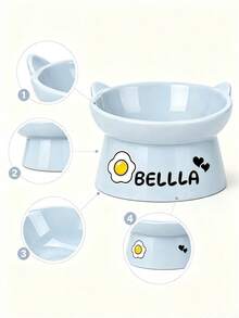 1pc Customized Personalized Pet Food Bowl - Customize Your Pet's Name Feeder, Suitable For Dogs And Cats - Ideal For Feeding And Watering, Perfect Commemorative Gift For All Breeds, Dog Bowl Gift Customization - Multicolor - View 7