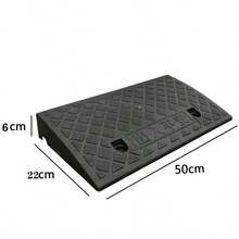2pcs/1pc Heavy Duty PE Portable Car Curb Ramp, Portable Threshold Ramp With Non-Slip Grip Surface, Suitable For Lawn Mowers, Sidewalks, Cars, Pets - A - View 4