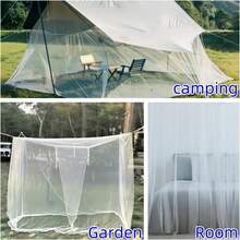 Universal Mosquito Net For Single To King Bed, Rectangular Decorative Canopy, Home Bedroom Bug Protector, Large Size 1PC - Single Door Mosquito Net - White - View 4