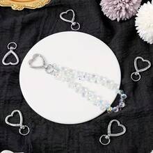 2/4/6/8/10/12Pcs Heart-Shaped DIY Keychain Chain, Colorful Lanyard Keychain Hook, Suitable For Keychains, Lanyards, Bags, Mother's Day, Christmas, Valentine's Day Gifts - Multicolor - View 11