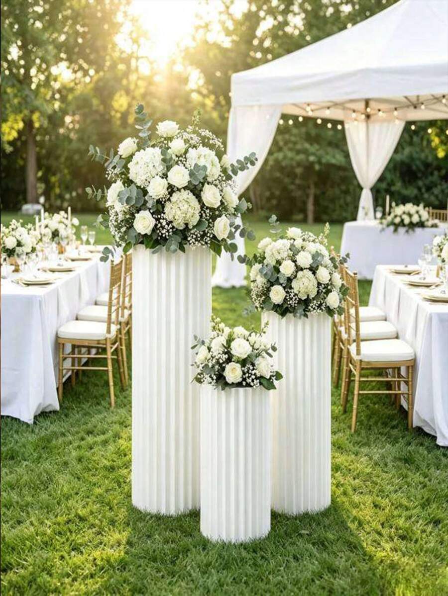 Wedding Decoration Art Background Column, Foldable Pleated Roman Column, Party Banquet Atmosphere Wedding Prop