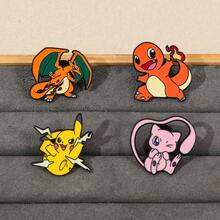 Gantungan Kunci Enamel Logam Pokémon & Bros Enamel Pikachu Psyduck Bulbasaur Jigglypuff Bola Pokémon Kartun Bros Gantungan Kunci Dekorasi Ransel Hadiah Penggemar Anime - MultiWarna - View 9