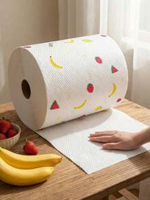 2 Rolls Total 200 Sheets Kitchen Cleaning Cloths, Kitchen Paper Towels, Microfiber Kitchen Towel Rolls, Multi-Functional Soft Thick Absorbent Cleaning Cloths, Magic Glass Cleaning Cloths, No Lint No Water Stains - 200 sheets of kitchen paper - View 2