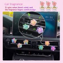 AD Cute Rotating Windmill Car Air Freshener, Air Vent Fragrance, Creative Cute Car Decor - Windmill Aroma Diffuser - View 13